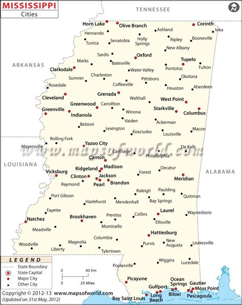 major mississippi cities